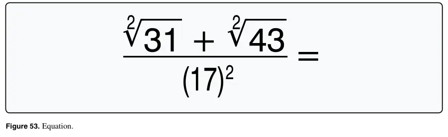 Figure 53: Equation