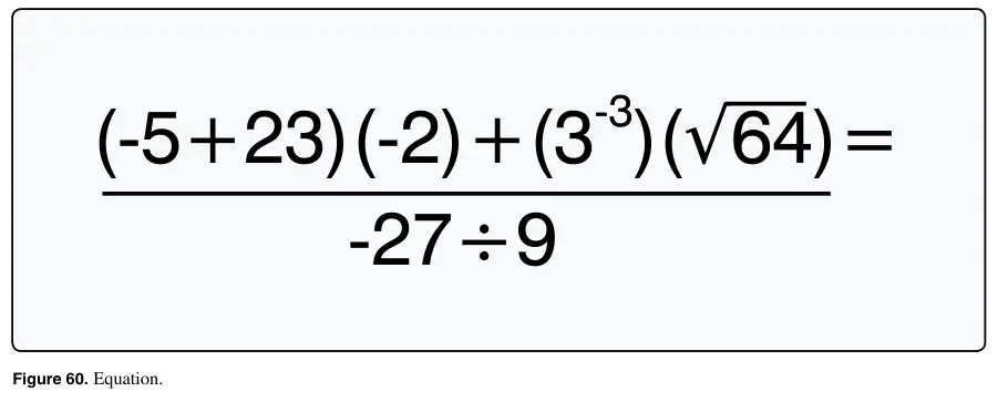 Figure 60: Equation