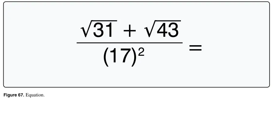 Figure 67: Equation